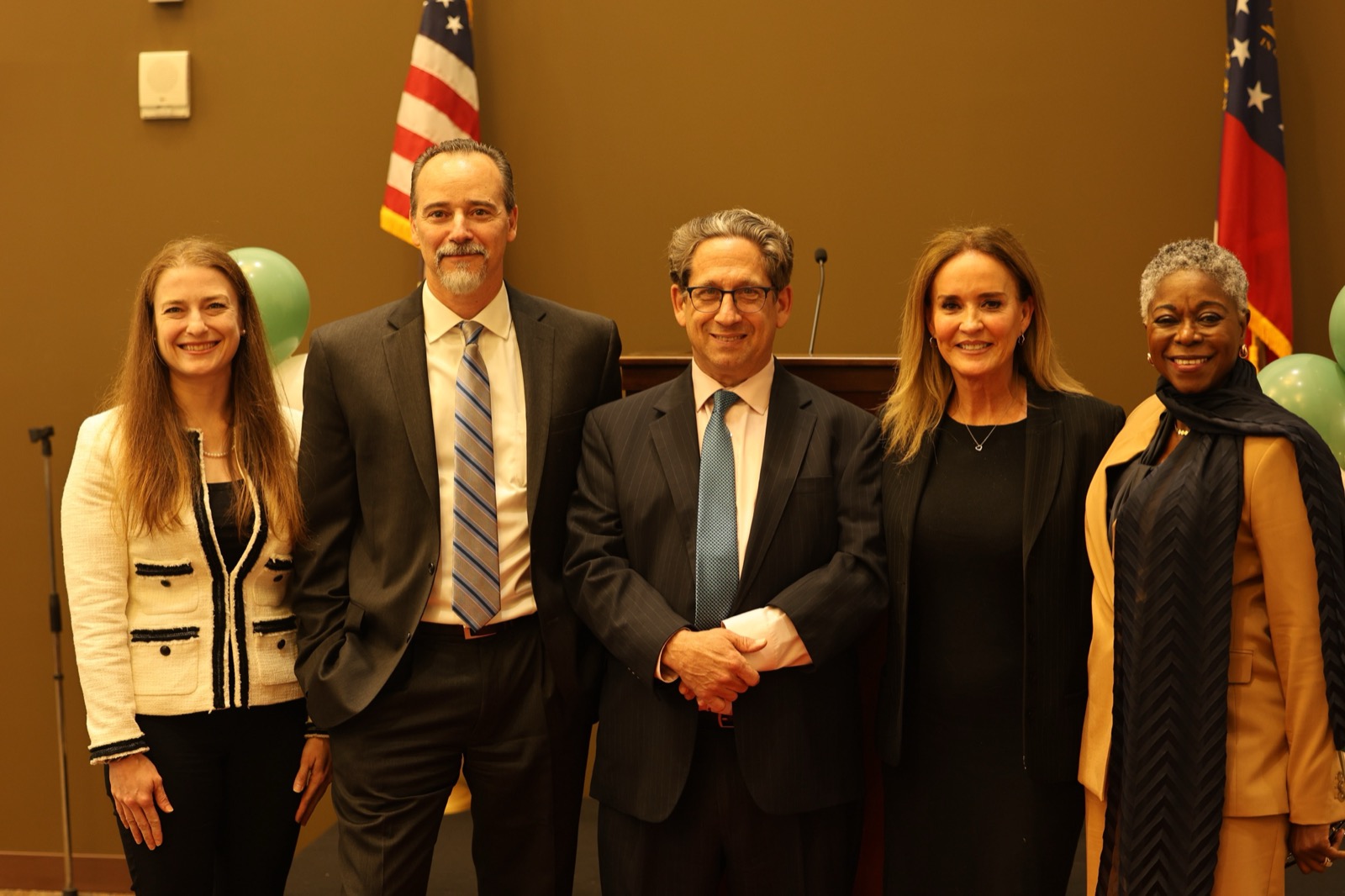 Left to Right: GPDC Chief Legal Officer Natalie Glaser, Chief Judge Bucci, Michael Syrop, Paulding Court Administrator Alyson Yates Briant, and GPDC Director Omotayo Alli – Courtesy Photo Georgia Public Defender Council